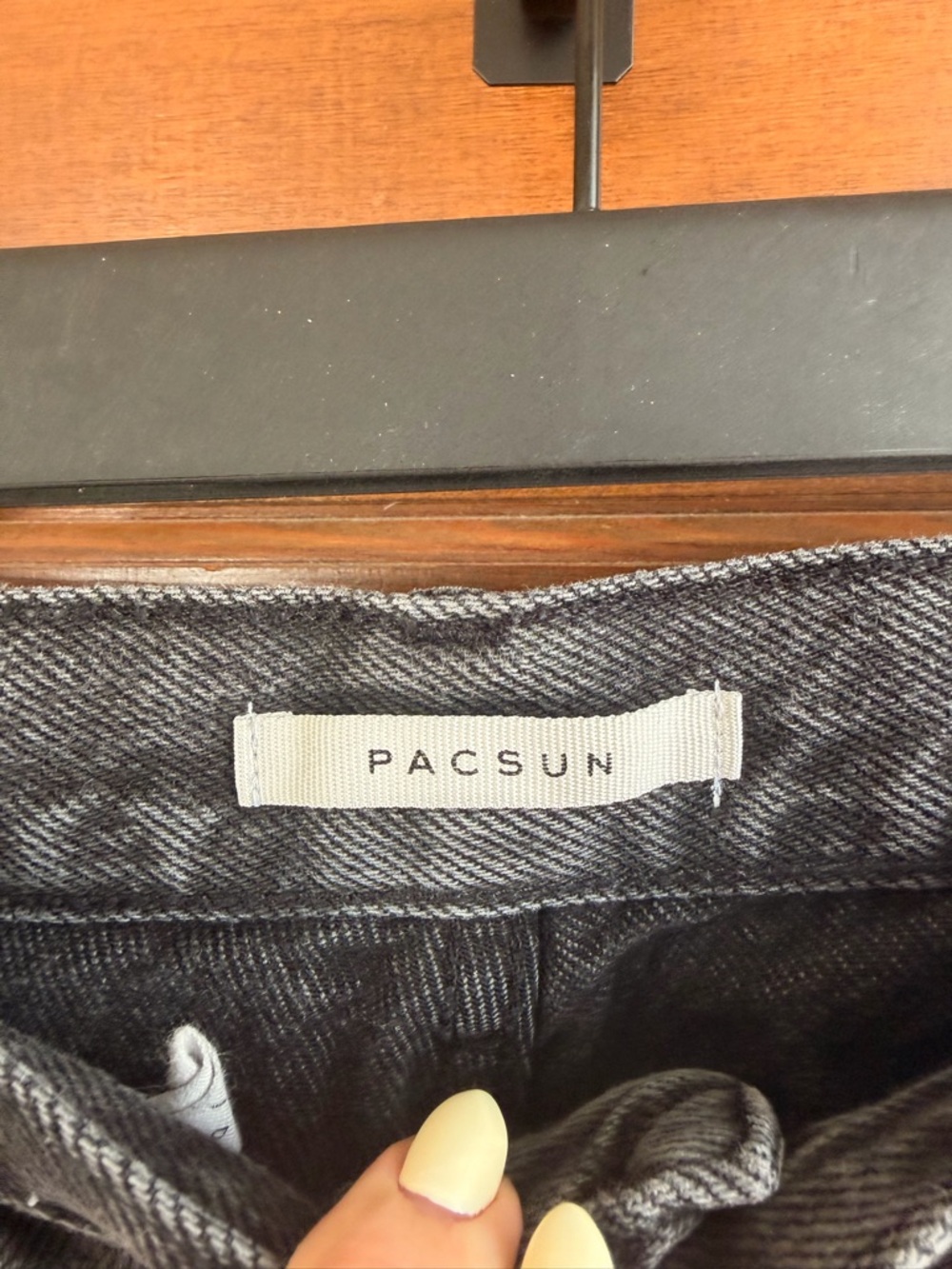 Pacsun Black Distressed Dad Jean - Picture 2 of 6
